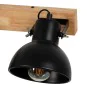 Luz de Parede Preto Bege Madeira Ferro A 220-240 V 36 x 21 x 17 cm de BigBuy Home, Candeeiros de parede - Ref: S8805234, Preç...