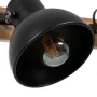 Wall Light Black Beige Wood Iron A 220-240 V 36 x 21 x 17 cm by BigBuy Home, Multi-armed Lights - Ref: S8805234, Price: 43,50...