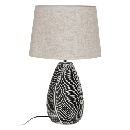 Lampada da tavolo Bianco Nero 38 x 38 x 60 cm di BigBuy Home, Lampade da tavolo e abat-jour - Rif: S8805406, Prezzo: 66,65 €,...