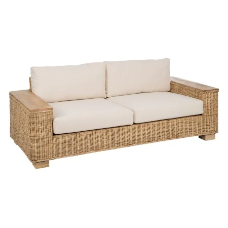 Garden sofa Natural Mango wood Foam Natural Fibre 198 x 88 x 67 cm by BigBuy Home, Sofas - Ref: S8805670, Price: 918,34 €, Di...