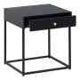 Mesita de Noche Negro Acero 43 x 41 x 50 cm de BigBuy Home, Mesillas de noche - Ref: S8805778, Precio: 98,82 €, Descuento: %