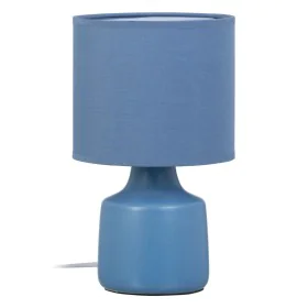 Desk lamp Blue Ceramic 40 W 220-240 V 16 x 16 x 27 cm by BigBuy Home, Bedside and Table Lamps - Ref: S8805794, Price: 16,82 €...