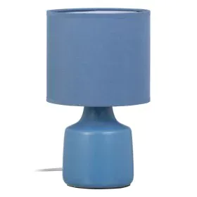 Lampe de bureau Bleu Céramique 40 W 220-240 V 16 x 16 x 27 cm de BigBuy Home, Lampes de chevet - Réf : S8805794, Prix : 16,82...