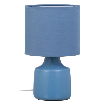 Desk lamp Blue Ceramic 40 W 220-240 V 16 x 16 x 27 cm by BigBuy Home, Bedside and Table Lamps - Ref: S8805794, Price: 16,82 €...