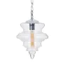 Candeeiro de teto Prateado Metal Cristal 40 W 220-240 V 28 x 28 x 36 cm Moderno de BigBuy Home, Iluminação suspensa - Ref: S8...