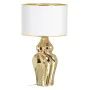 Tischlampe Weiß Gold aus Keramik 60 W 220-240 V 32 x 32 x 45 cm von BigBuy Home, Tisch- & Nachttischlampen - Ref: S8805920, P...