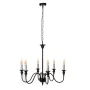 Lampadario Bianco Nero Ferro 40 W 220 V 65 x 65 x 49,5 cm di BigBuy Home, Lampade a sospensione - Rif: S8805969, Prezzo: 58,8...