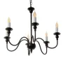 Lampadario Bianco Nero Ferro 40 W 220 V 65 x 65 x 49,5 cm di BigBuy Home, Lampade a sospensione - Rif: S8805969, Prezzo: 58,8...