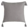 Cushion Grey 60 x 60 cm Squared by BigBuy Home, Cushions - Ref: S8805985, Price: 19,05 €, Discount: %