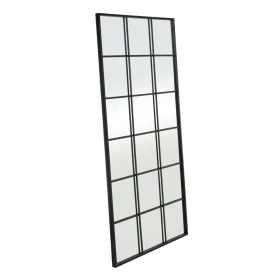 Espejo de pared Negro Ventana 90 x 3 x 180 cm de BigBuy Home, Espejos de pared - Ref: S8806028, Precio: 290,02 €, Descuento: %