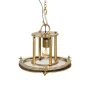 Lampadario Bronce Cristallo Ferro 40 W 240 V 35 x 35 x 28 cm Moderno di BigBuy Home, Lampade a sospensione - Rif: S8806033, P...