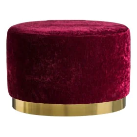 Pouffe Gold Burgundy Golden Stainless steel 60 x 40 x 40 cm by BigBuy Home, Footstools - Ref: S8806063, Price: 84,87 €, Disco...