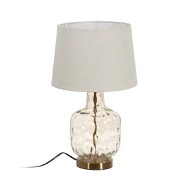 Lampada da tavolo Crema Dorato Cristallo Ferro 40 W 30 x 30 x 51 cm di BigBuy Home, Lampade da tavolo e abat-jour - Rif: S880...