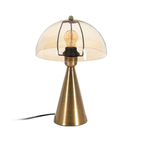 Lampe de bureau Doré Verre Fer 40 W 25 x 25 x 37 cm de BigBuy Home, Lampes de chevet - Réf : S8806082, Prix : 55,20 €, Remise...