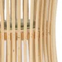 Lantern Natural Bamboo Crystal 16 x 16 x 40 cm by BigBuy Home, Candelabras and candle holders - Ref: S8806083, Price: 19,65 €...