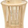 Lantern Natural Bamboo Crystal 16 x 16 x 40 cm by BigBuy Home, Candelabras and candle holders - Ref: S8806083, Price: 19,65 €...