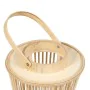 Lantern Natural Bamboo Crystal 16 x 16 x 40 cm by BigBuy Home, Candelabras and candle holders - Ref: S8806083, Price: 19,65 €...