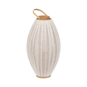 Farol Beige Natural Bambú Cristal 38 x 38 x 70 cm de BigBuy Home, Candelabros y portavelas - Ref: S8806085, Precio: 73,50 €, ...