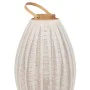 Lantern Beige Natural Bamboo Crystal 38 x 38 x 70 cm by BigBuy Home, Candelabras and candle holders - Ref: S8806085, Price: 7...