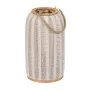 Laterne Beige natürlich Bambus Kristall 25 x 25 x 45 cm von BigBuy Home, Kerzenständer und Kerzenhalter - Ref: S8806087, Prei...