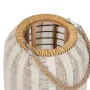 Lanterne Beige Naturel Bambou Verre 25 x 25 x 45 cm de BigBuy Home, Bougeoirs et chandeliers - Réf : S8806087, Prix : 29,46 €...