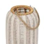 Lanterne Beige Naturel Bambou Verre 25 x 25 x 45 cm de BigBuy Home, Bougeoirs et chandeliers - Réf : S8806087, Prix : 29,46 €...