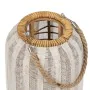 Lantern Beige Natural Bamboo Crystal 22 x 22 x 38 cm by BigBuy Home, Candelabras and candle holders - Ref: S8806088, Price: 2...