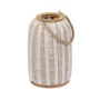 Lantern Beige Natural Bamboo Crystal 20 x 20 x 33 cm by BigBuy Home, Candelabras and candle holders - Ref: S8806092, Price: 2...