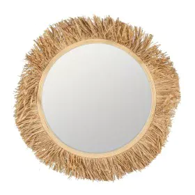 Miroir mural Naturel 75 x 1,5 x 75 cm de BigBuy Home, Miroirs muraux - Réf : S8806093, Prix : 24,18 €, Remise : %