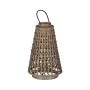 Lanterna Cinzento Bambu Cristal 38 x 38 x 57 cm de BigBuy Home, Candelabros e suportes para velas - Ref: S8806101, Preço: 45,...