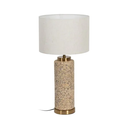 Lampe de bureau Beige Crème Doré Céramique Fer 40 W 30 x 30 x 58 cm de BigBuy Home, Lampes de chevet - Réf : S8806104, Prix :...