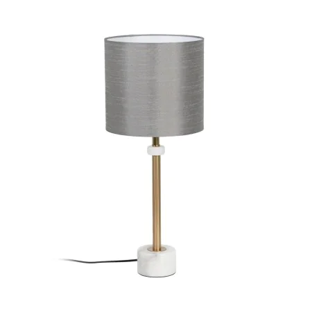 Desk lamp White Grey Golden Marble Iron 40 W 25 x 25 x 61 cm by BigBuy Home, Bedside and Table Lamps - Ref: S8806106, Price: ...