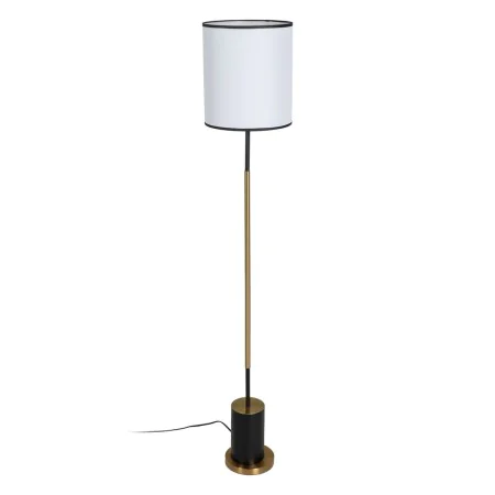 Luminária de chão Branco Preto Dourado Ferro Tecido 40 W 28 x 28 x 157 cm de BigBuy Home, Candeeiros de pé - Ref: S8806108, P...