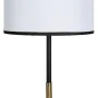 Lampadaire Blanc Noir Doré Fer Tissu 40 W 28 x 28 x 157 cm de BigBuy Home, Lampadaires - Réf : S8806108, Prix : 62,92 €, Remi...