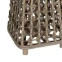 Lantern Grey Bamboo Crystal 26 x 26 x 47 cm by BigBuy Home, Candelabras and candle holders - Ref: S8806110, Price: 35,79 €, D...