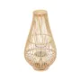 Lantern Natural Bamboo Crystal 30 x 30 x 55 cm by BigBuy Home, Candelabras and candle holders - Ref: S8806112, Price: 35,47 €...