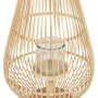 Lantern Natural Bamboo Crystal 30 x 30 x 55 cm by BigBuy Home, Candelabras and candle holders - Ref: S8806112, Price: 35,47 €...