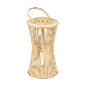 Lantern Natural Bamboo Crystal 20 x 20 x 50 cm by BigBuy Home, Candelabras and candle holders - Ref: S8806113, Price: 22,66 €...