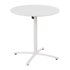 Folding Side Table White 70 x 70 x 72 cm by BigBuy Garden, Side Tables - Ref: S8806120, Price: 111,27 €, Discount: %