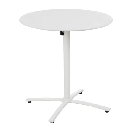 Folding Side Table White 70 x 70 x 72 cm by BigBuy Garden, Side Tables - Ref: S8806120, Price: 106,58 €, Discount: %