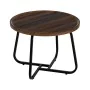 Mesa de Centro Castanho Preto Ferro Madeira MDF 50 x 50 x 38 cm de BigBuy Home, Jogos de móveis - Ref: S8806129, Preço: 58,96...