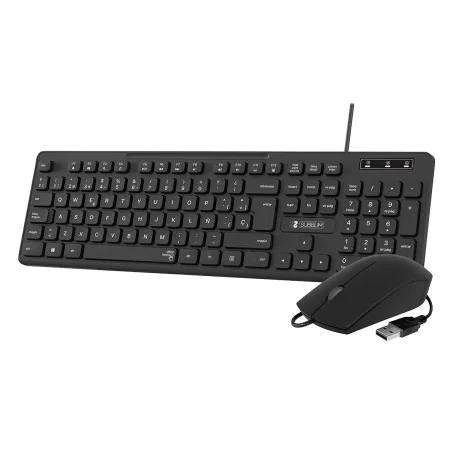 Teclado y Ratón Subblim SUBKBC-CSSK01 Negro QWERTY de Subblim, Packs de teclado y ratón - Ref: M0315610, Precio: 9,70 €, Desc...