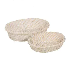 Plateau Blanc Bambou Rotin 29 x 22 x 7 cm (2 Unités) de BigBuy Home, Plats et plateaux - Réf : S8806169, Prix : 24,03 €, Remi...