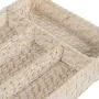 Cesto para cubiertos Blanco Bambú Ratán 34 x 24 x 6 cm de BigBuy Home, Estantes y soportes - Ref: S8806170, Precio: 19,15 €, ...