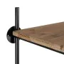 Étagère Noir Beige Fer Bois d'épicéa 64 x 44 x 220 cm de BigBuy Home, Étagères verticales - Réf : S8806180, Prix : 313,18 €, ...