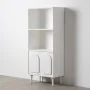 Bookshop BERET White Fir wood 80 x 40 x 175 cm by BigBuy Home, Bookcases - Ref: S8806183, Price: 593,41 €, Discount: %