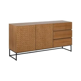 Credenza MARIGNI Nero Naturale Ferro Legno MDF 160 x 42,5 x 79 cm di BigBuy Home, Credenze e buffet - Rif: S8806198, Prezzo: ...