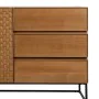 Buffet MARIGNI Noir Naturel Fer Bois MDF 160 x 42,5 x 79 cm de BigBuy Home, Buffets, crédences et vaisseliers - Réf : S880619...