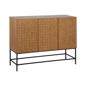 Credenza MARIGNI Nero Naturale Ferro Legno MDF 121,5 x 42,5 x 93,5 cm di BigBuy Home, Credenze e buffet - Rif: S8806199, Prez...