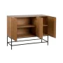 Buffet MARIGNI Noir Naturel Fer Bois MDF 121,5 x 42,5 x 93,5 cm de BigBuy Home, Buffets, crédences et vaisseliers - Réf : S88...